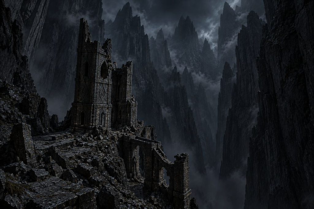 The Duergar tower at the edge of the Upheaval
