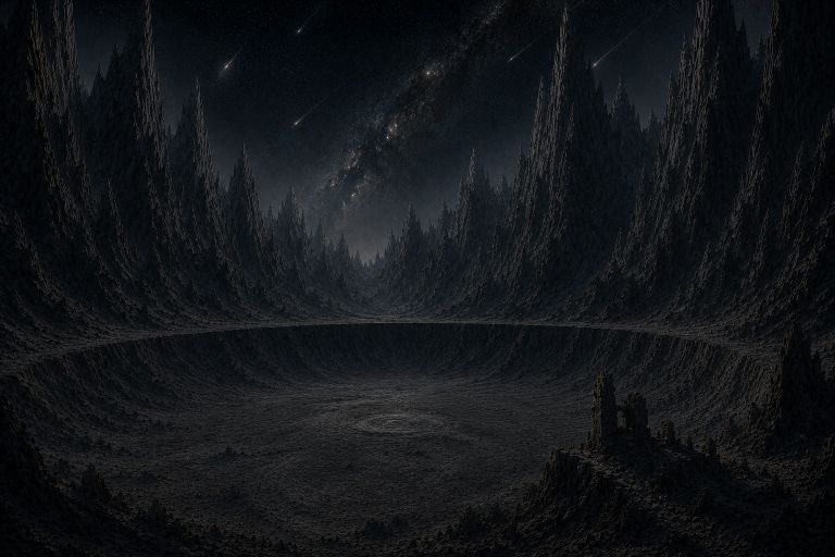 The caldera in the Upheaval